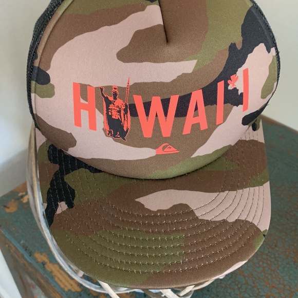 Quicksilver Hawaii Camo Baseball Hat - Picture 3 of 14
